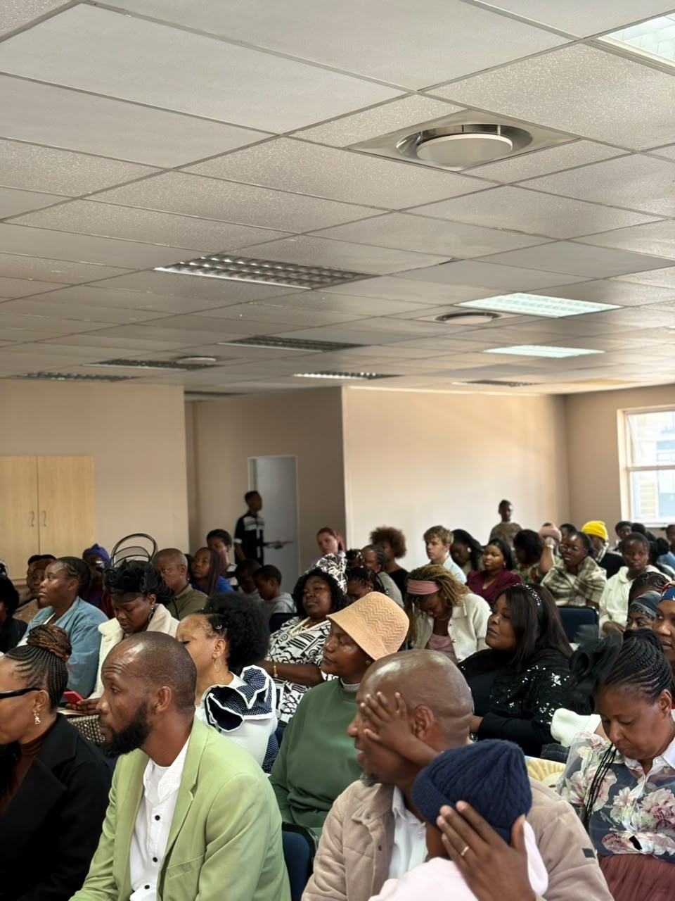 Congregation gathered for Sunday service